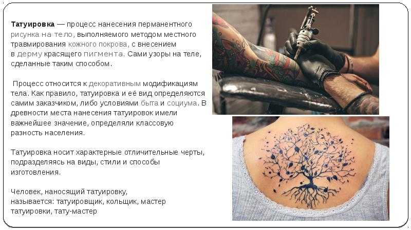 Что такое Татуировка определение