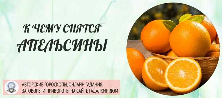 К чему снятся апельсины: что говорят кулинарный, английский, китайский и другие сонники? толкование снов про апельсины