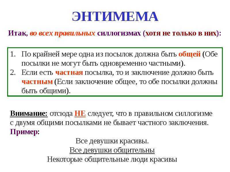 Что такое силлогизм: описание и виды