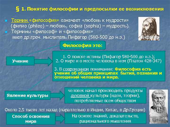 Картина мира в основе которой лежат теории законы и факты называется в философии