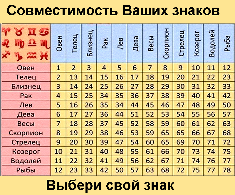 Мужчина-скорпион и женщина-телец совместимость